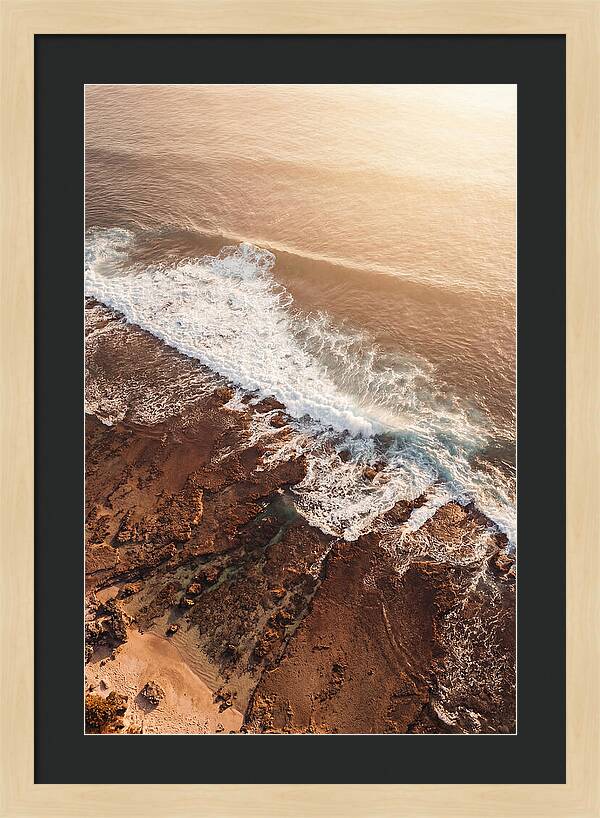 Ocean Wave Breaking On Reef