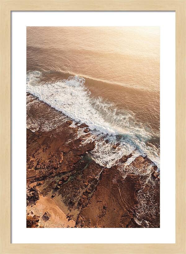 Ocean Wave Breaking On Reef