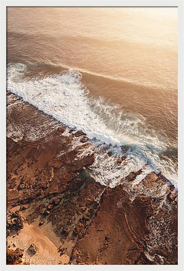Ocean Wave Breaking On Reef