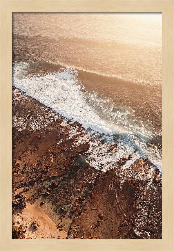 Ocean Wave Breaking On Reef