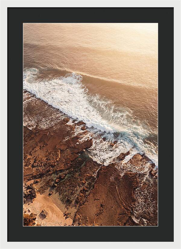 Ocean Wave Breaking On Reef