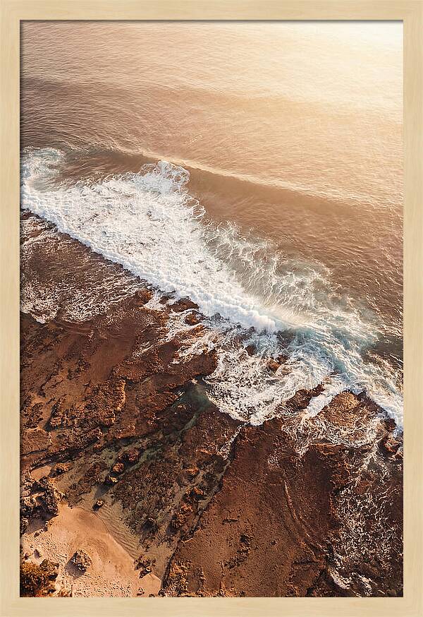 Ocean Wave Breaking On Reef