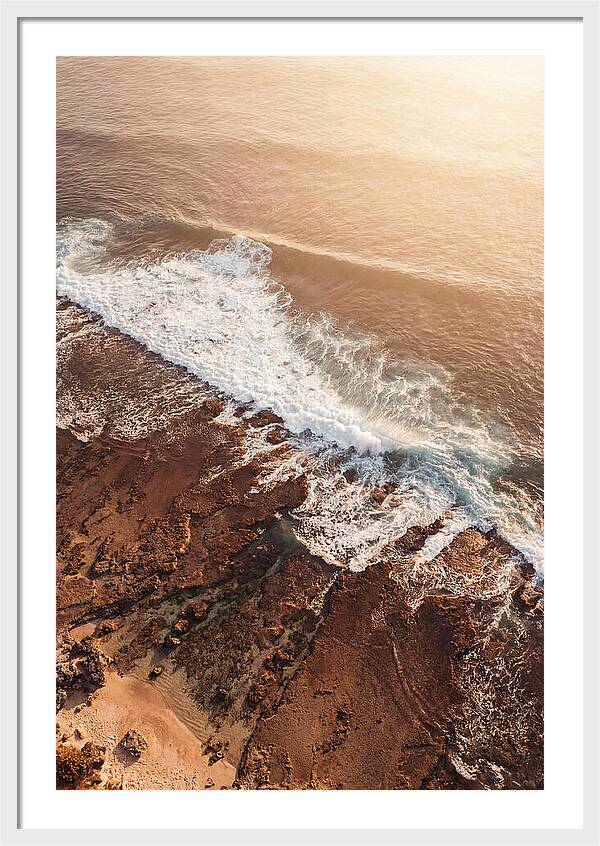 Ocean Wave Breaking On Reef