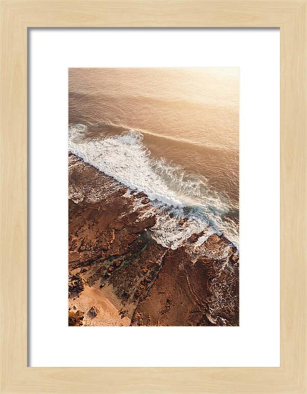 Ocean Wave Breaking On Reef