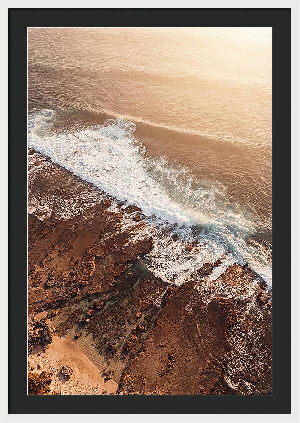Ocean Wave Breaking On Reef