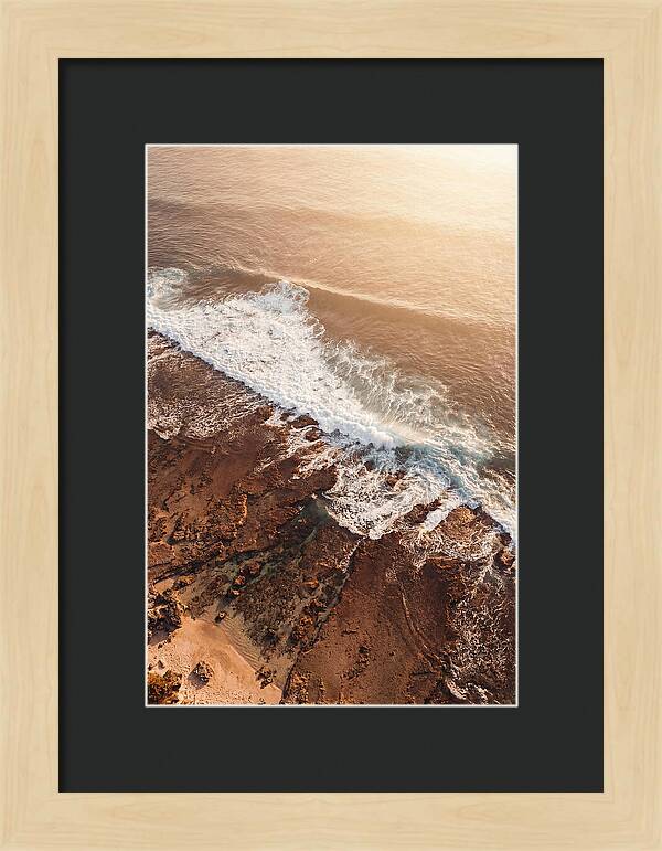 Ocean Wave Breaking On Reef