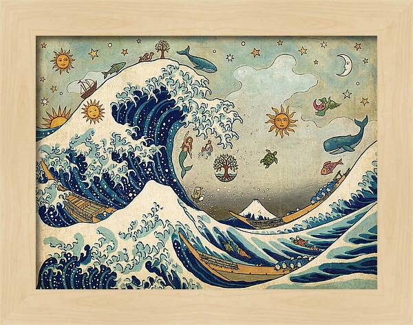 Ocean Waves And Celestial Wonders