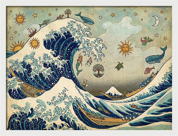 Ocean Waves And Celestial Wonders