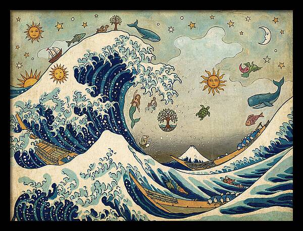 Ocean Waves And Celestial Wonders