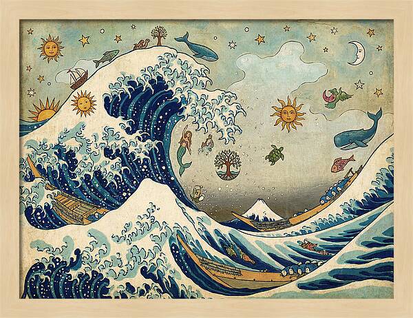 Ocean Waves And Celestial Wonders