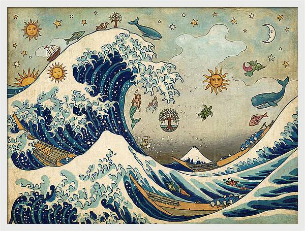 Ocean Waves And Celestial Wonders