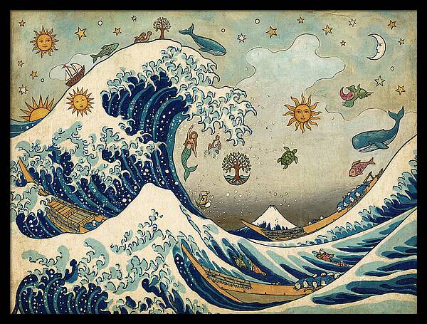 Ocean Waves And Celestial Wonders