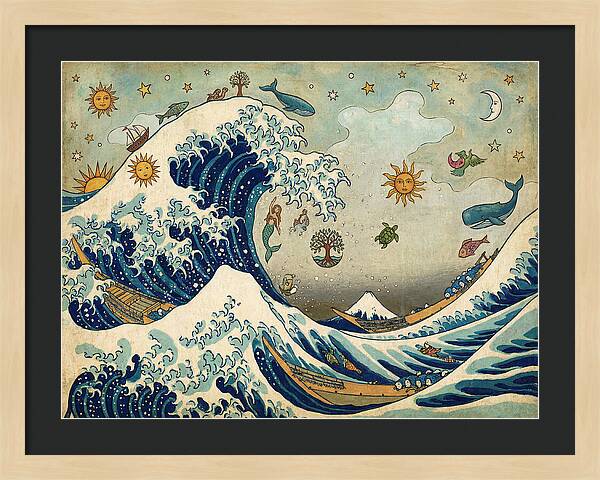 Ocean Waves And Celestial Wonders
