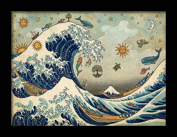 Ocean Waves And Celestial Wonders