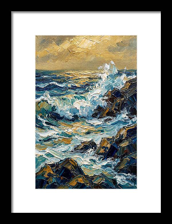 Ocean Waves At Dusk
