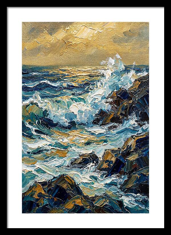 Ocean Waves At Dusk