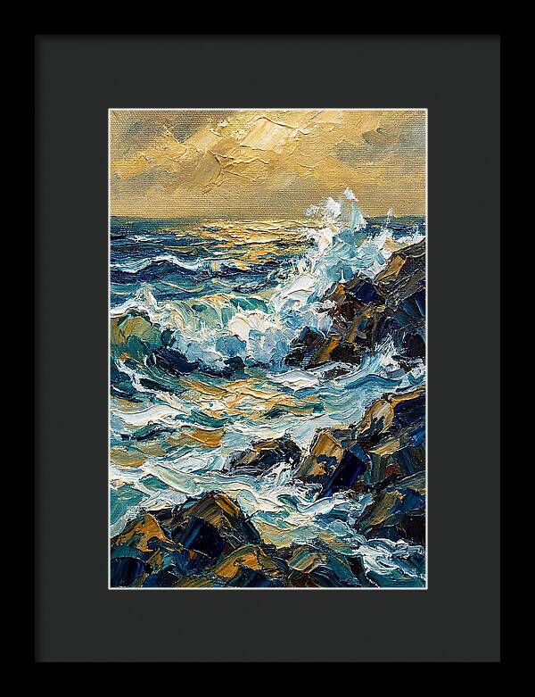 Ocean Waves At Dusk