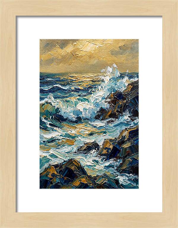 Ocean Waves At Dusk