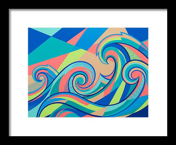Ocean Waves In Vibrant Colors