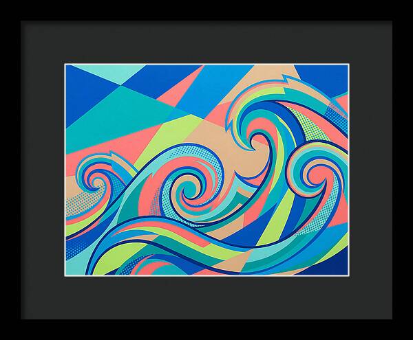 Ocean Waves In Vibrant Colors
