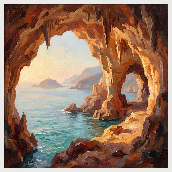 Oceanic Cave Tranquility