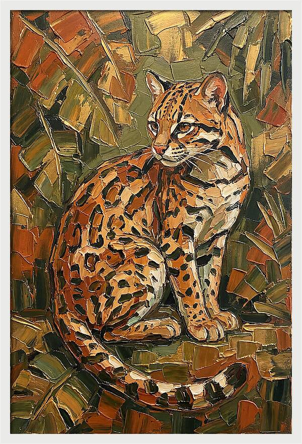 Ocelot Among Lush Foliage
