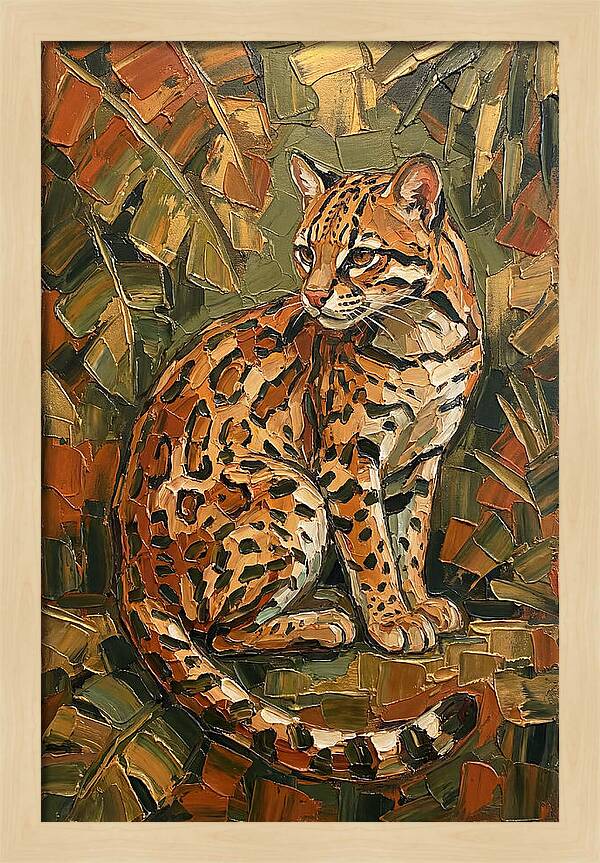 Ocelot Among Lush Foliage