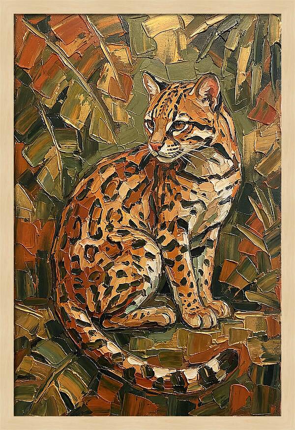 Ocelot Among Lush Foliage