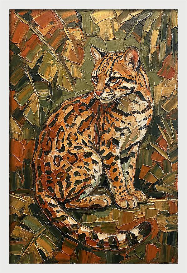 Ocelot Among Lush Foliage