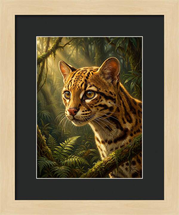 Ocelot In The Jungle