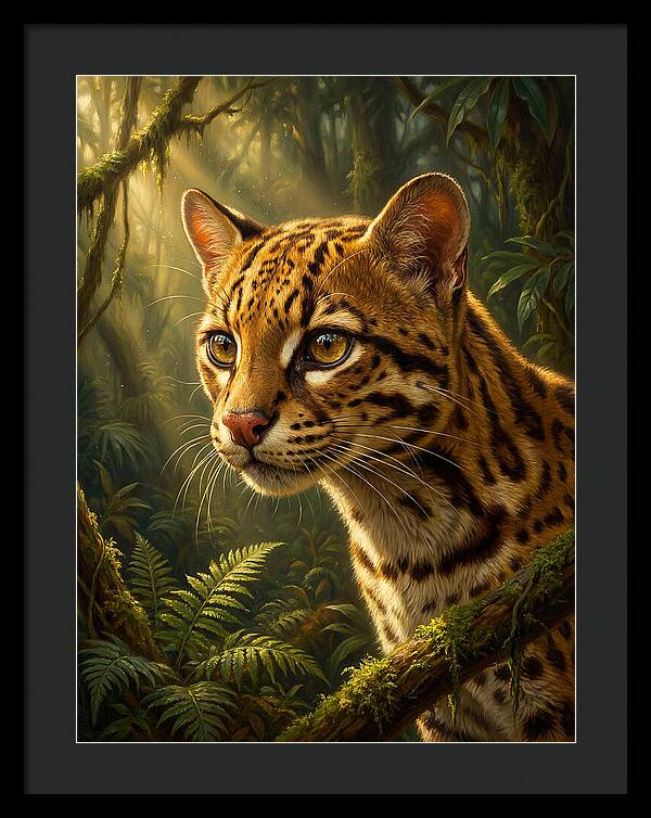 Ocelot In The Jungle