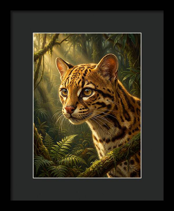 Ocelot In The Jungle