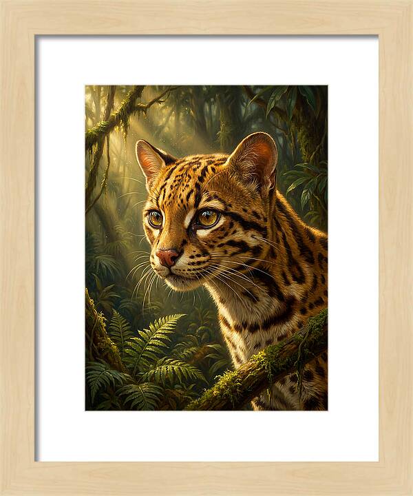 Ocelot In The Jungle