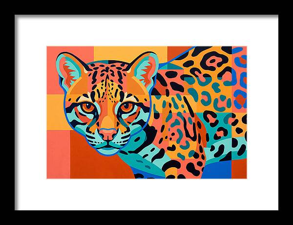 Ocelot In Vibrant Colors