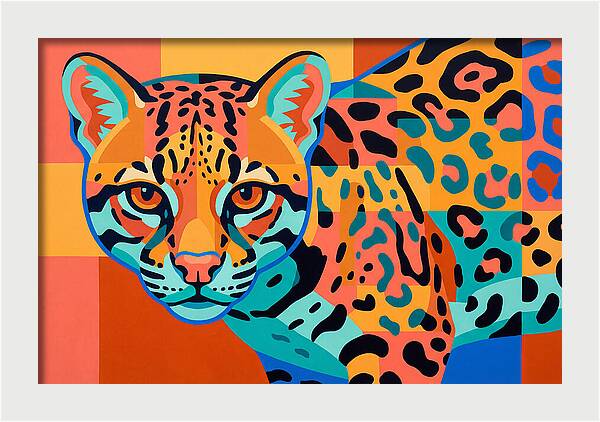 Ocelot In Vibrant Colors