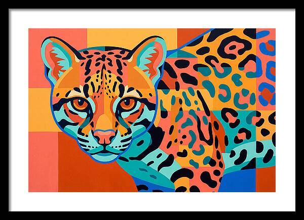 Ocelot In Vibrant Colors