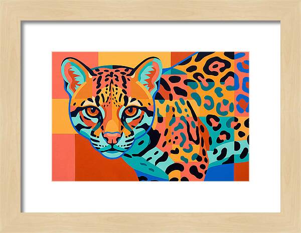 Ocelot In Vibrant Colors