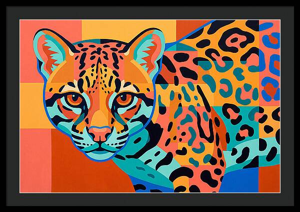 Ocelot In Vibrant Colors