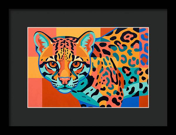 Ocelot In Vibrant Colors