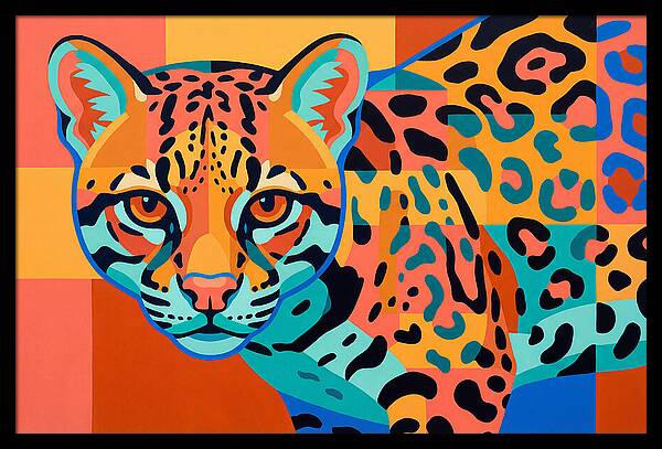 Ocelot In Vibrant Colors
