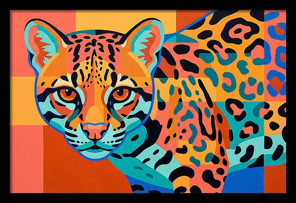 Ocelot In Vibrant Colors