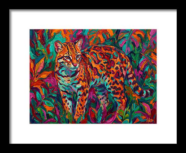 Ocelot In Vibrant Jungle