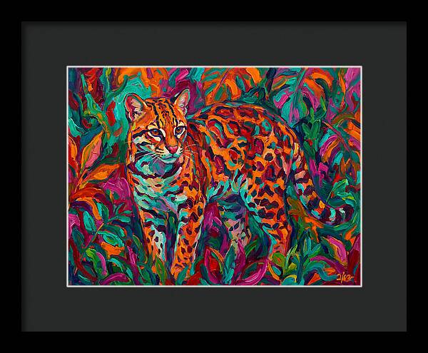 Ocelot In Vibrant Jungle
