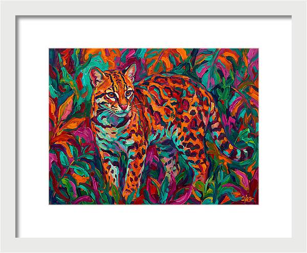 Ocelot In Vibrant Jungle