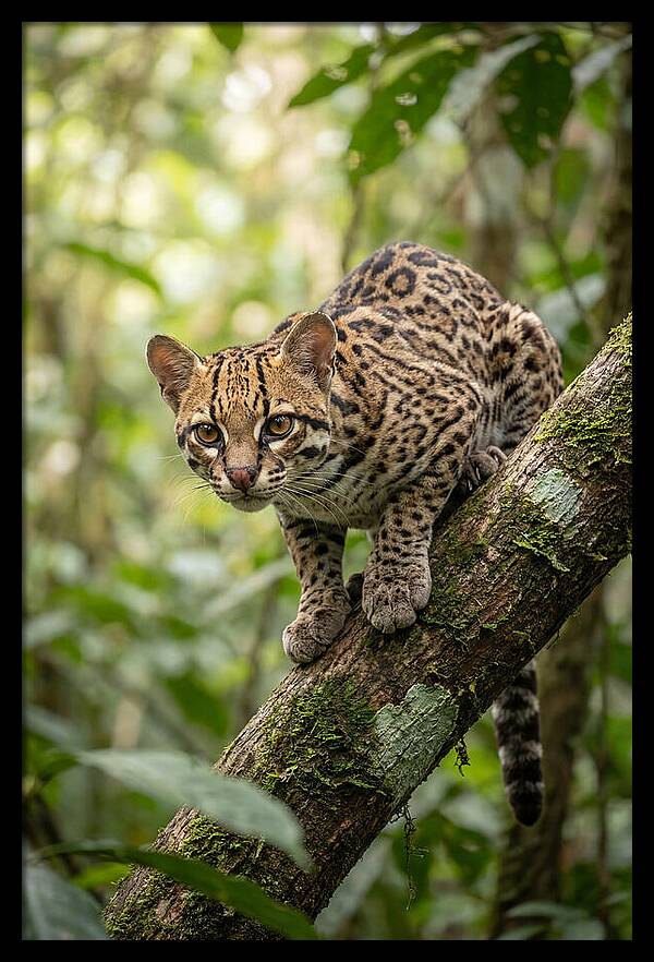 Ocelot Observing Its Surroundings