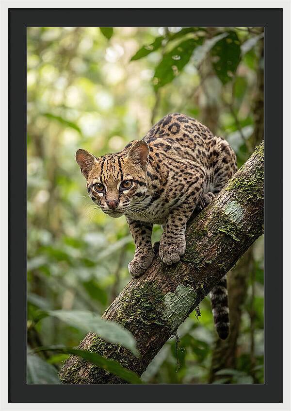 Ocelot Observing Its Surroundings