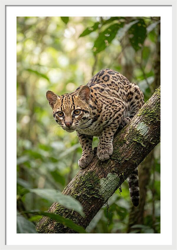 Ocelot Observing Its Surroundings