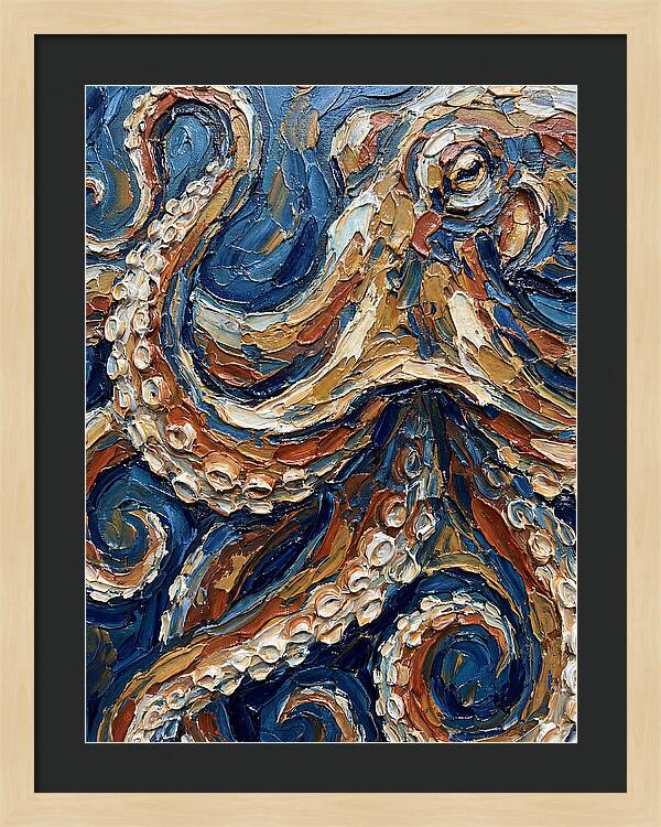 Octopus In Vibrant Swirls