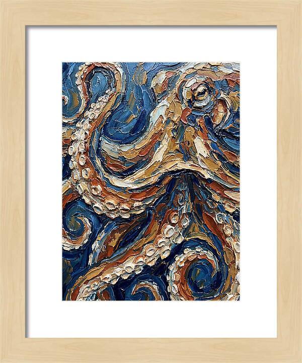 Octopus In Vibrant Swirls