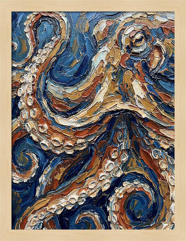 Octopus In Vibrant Swirls